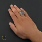 5 انگشتر حیدید سینی مردانه با حکاکی ان الله بالغ امره - کد 8639 - تصویر 5