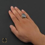 5 انگشتر حدید سینی مردانه با حکاکی چهارده معصوم - کد 8642 - تصویر 5