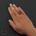 5 انگشتر عقیق قرمز مردانه با حکاکی ومن یتق الله - کد 8649 - تصویر 5