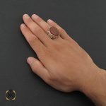 5 انگشتر عقیق قرمز مردانه با حکاکی ومن یتق الله - کد 8650 - تصویر 5