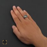5 انگشتر حدید سینی مردانه با حکاکی عین علی - کد 8655 - تصویر 5