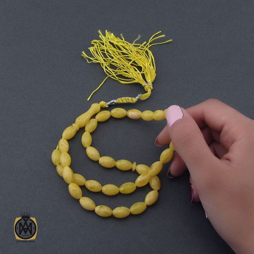 تسبیح 33 دانه کهربای پودری - کد 4118 - تصویر 5