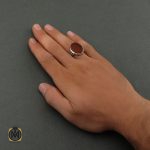 5 انگشتر عقیق یمن با حکاکی ماشاء الله لاقوه الا به الله - کد 8669 - تصویر 5
