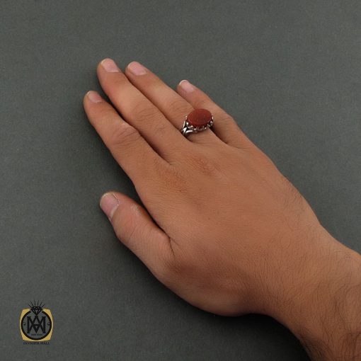 انگشتر عقیق یمن با حکاکی یا رقیه ریحانه الحسین - کد 8673 - تصویر 5