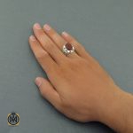 انگشتر عقیق یمن مردانه با حکاکی محمد نبی الرحمه استاد حیدر - کد 8599 - تصویر 6