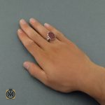 6 انگشتر عقیق یمن مردانه با حکاکی یا قادر المتعال استاد حیدر - کد 8600 - تصویر 6
