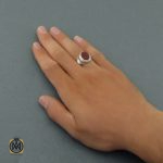 6 انگشتر عقیق یمن مردانه با حکاکی العزه لله جمیعا استاد حیدر - کد 8601 - تصویر 6