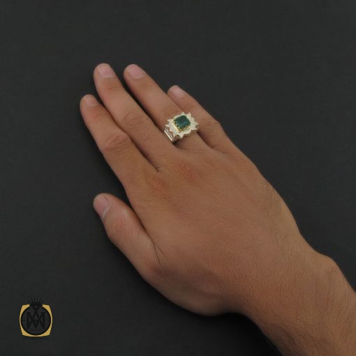 انگشتر زمرد زامبیا فاخر و ارزشمند - کد 8623 - تصویر 6