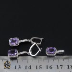 سرویس آمتیست زنانه طرح آیسان - کد 7104 - تصویر 6