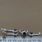 8 سرویس یاقوت کبود زنانه طرح ستاره - کد 7115 - تصویر 8