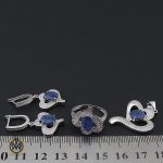 8 سرویس یاقوت کبود زنانه طرح گلبرگ - کد 7119 - تصویر 8