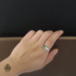 سرویس زمرد زنانه طرح سونیا - کد 7109 - تصویر 9