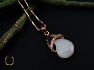 00 مدال چشم گربه طرح آوا زنانه - کد 3162 - تصویر 5