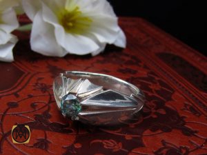 00 انگشتر موزانایت مردانه هنر دست استاد شرفیان – کد 8814 - تصویر 6