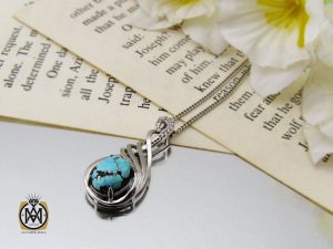 00 مدال فیروزه نیشابوری طرح آتوسا زنانه - کد 3178 - تصویر 5