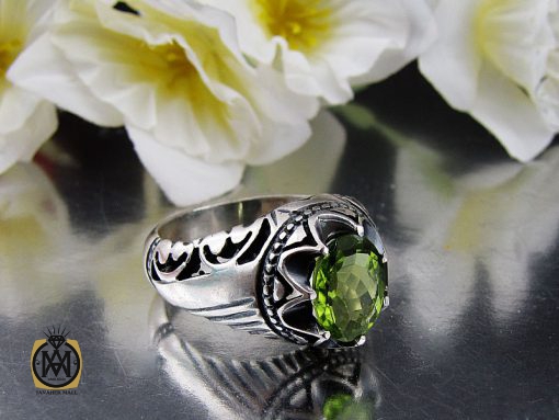 00 انگشتر زبرجد مردانه - کد 8960 - تصویر 6