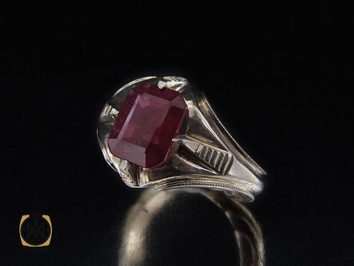 00 انگشتر یاقوت سرخ مردانه هنر دست استاد شرفیان – کد 8799 - تصویر 6
