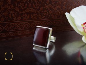 00 انگشتر عقیق یمن مردانه دست ساز درشت و ارزشمند – کد 8819 - تصویر 6