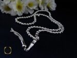 تسبیح نقره 101 دانه گرد ساده - کد 4135 - تصویر 5