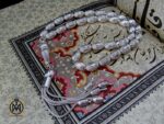 تسبیح نقره 33 دانه هلی شیاردار - کد 4140 - تصویر 5