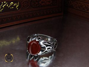 00 انگشتر عقیق یمن مردانه - کد 8992 - تصویر 6