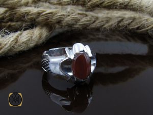 انگشتر عقیق یمن مردانه هنر دست استاد قاسمی - کد 10058 - تصویر 6