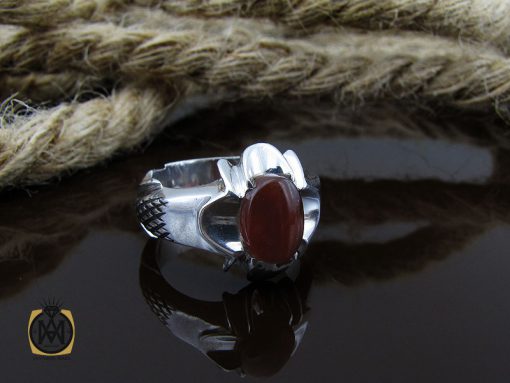 انگشتر عقیق یمن مردانه هنر دست استاد قاسمی - کد 10058 - تصویر 6