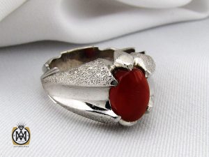 00 انگشتر عقیق یمن خوش رنگ مردانه هنر دست استاد قاسمی - کد 10059 - تصویر 6