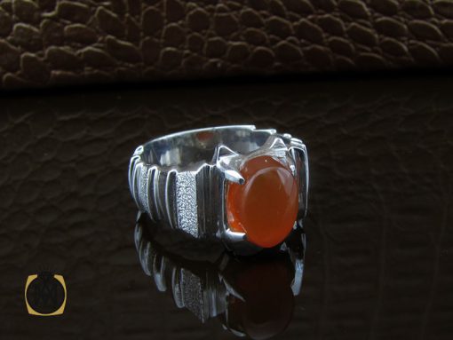 00 انگشتر عقیق یمن مردانه هنر دست استاد قاسمی - کد 10064 - تصویر 2