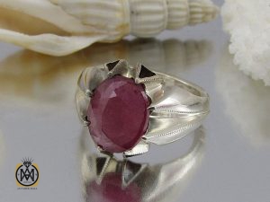 00 انگشتر یاقوت سرخ مردانه هنر دست استاد شرفیان – کد 8802 - تصویر 6