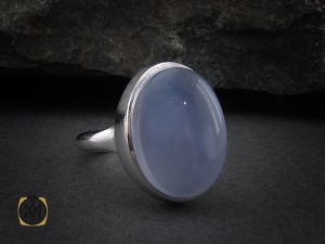 00 انگشتر عقیق یمن کبود مردانه دست ساز - کد 8850 - تصویر 6