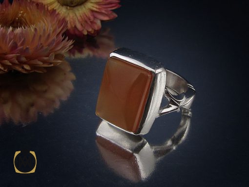 انگشتر عقیق یمن با حکاکی شرف الشمس مردانه دست ساز - کد 8875 - تصویر 6