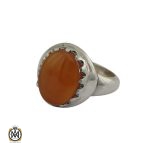 انگشتر عقیق یمن با حکاکی شرف الشمس مردانه - کد 8905