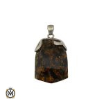 1 مدال کهربا پودری درشت زنانه - کد 3157