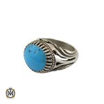 انگشتر فیروزه نیشابوری خوش طبع و فاخر مردانه – کد 8811