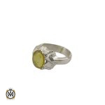 انگشتر یاقوت زرد مردانه دست ساز - کد 8942