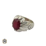 انگشتر یاقوت سرخ مردانه مرغوب دست ساز - کد 8952