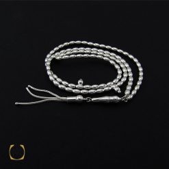 تسبیح نقره 101 دانه هلی ساده - کد 4131 تسبیح نقره 101 دانه هلی ساده - کد 4131