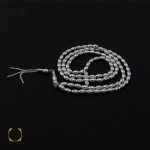 1 تسبیح نقره 101 دانه هلی ساده - کد 4133