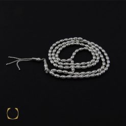 تسبیح نقره 101 دانه هلی ساده - کد 4133 تسبیح نقره 101 دانه هلی ساده - کد 4133