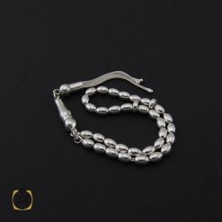 تسبیح نقره 33 دانه هلی ساده - کد 4142 تسبیح نقره 33 دانه هلی ساده - کد 4142