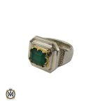 انگشتر زمرد زامبیا درشت مردانه - کد 10032