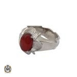 انگشتر عقیق یمن مردانه هنر دست استاد قاسمی - کد 10055