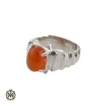 1 انگشتر عقیق یمن مردانه هنر دست استاد قاسمی - کد 10064