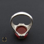 2 انگشتر عقیق یمن مردانه خوش رنگ و مرغوب - کد 8900 - تصویر 2