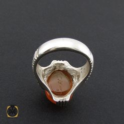 انگشتر عقیق یمن با حکاکی شرف الشمس مردانه - کد 8903 انگشتر عقیق یمن با حکاکی شرف الشمس مردانه - کد 8903