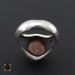 انگشتر عقیق یمن با حکاکی شرف الشمس مردانه - کد 8904 انگشتر عقیق یمن با حکاکی شرف الشمس مردانه - کد 8904