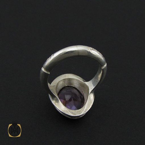 انگشتر آمتیست مردانه خوش رنگ  – کد 8809 - تصویر 2