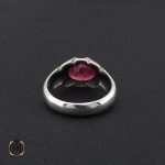 2 انگشتر یاقوت سرخ خوش رنگ مردانه - کد 8907 - تصویر 2