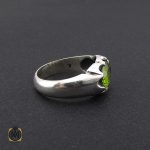 2 انگشتر زبرجد خوش رنگ مردانه - کد 8914 - تصویر 2
